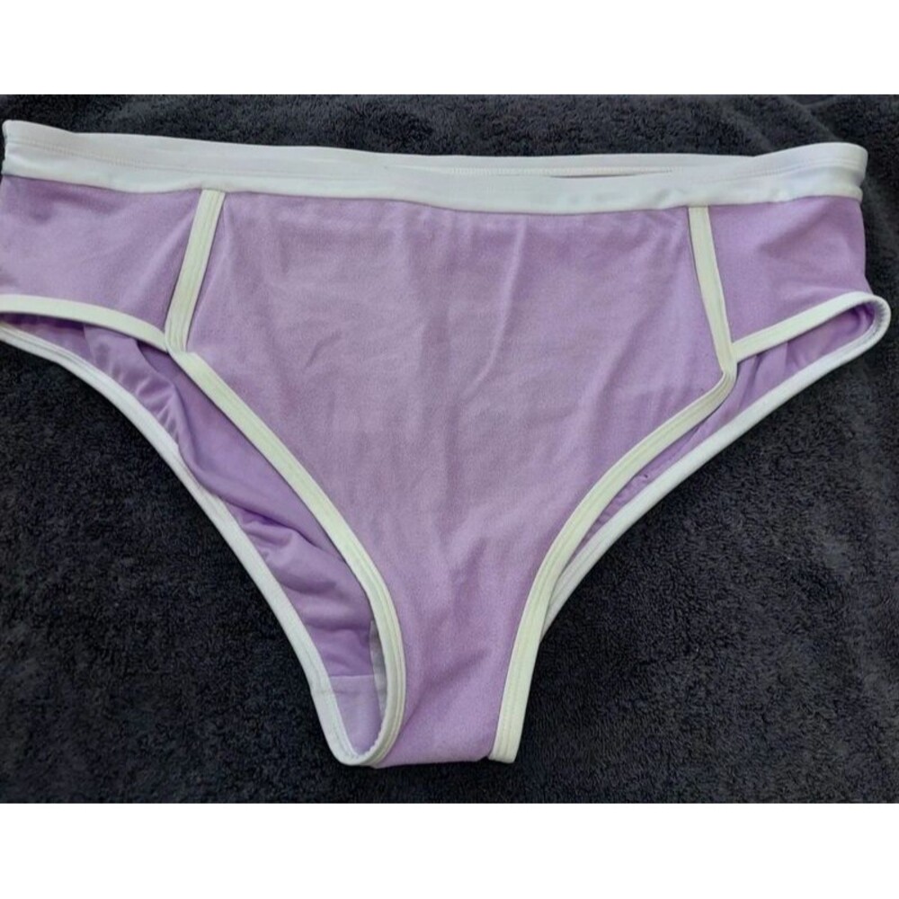 Kona Sol Women's 2X (20-22w) Purple Bikini Swim Bottoms Swimwear